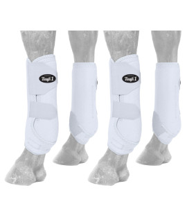 Tough 1 Extreme Vented Sport Boots Set White Medium