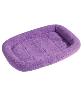 Slumber Pet Sherpa crate Beds - comfortable Bumper-Style Beds for Dogs and cats X-Large Lavender