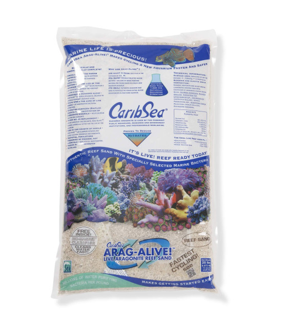Caribsea Arag-Alive Special Grade Sand 20 Lbs.