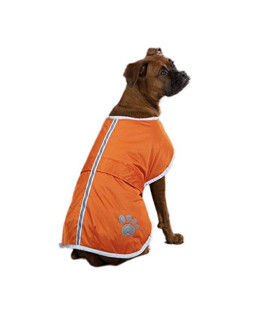 Zack & Zoey Nor'easter Blanket Coat for Dogs, 16" Medium, Orange