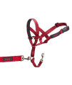The Company of Animals - HALTI Headcollar - Adjustable and Padded - No Pull Training Tool for Dogs on Walks - Includes Free Training Guide - Size 3 - Red