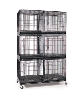 Pro Select Modular Regular 3 Tier cage Bank Kit Black