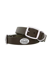 ZEP-PRO Florida Gators Brown Leather Concho Dog Collar, Medium