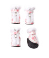 Pet Life Ultra-Fur comfort Boots PinkWhite Small