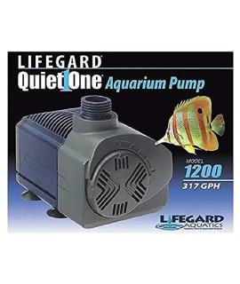 Lifegard Aquatics Quiet One 1200 Pump 296gph