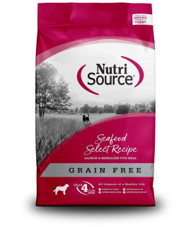 TuffyS Pet Food 131754 Tuffy Dog Nutrisource Select grain Free Seafood Adult And Puppy Dog, 30-Pound