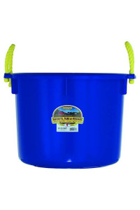 Little Giant Plastic Muck Tub (Blue) Durable & Versatile Utility Bucket with Handles (40 Quart) (Item No. PSB40BLUE)