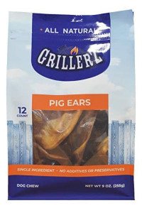 Scott Pet GRILLERZ Pig Ears 12CT (AT153)