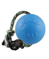 Jolly Pets Romp-n-Roll Rope and Ball Dog Toy, 6 Inches/Medium, Blueberry, Model Number: 606 BB