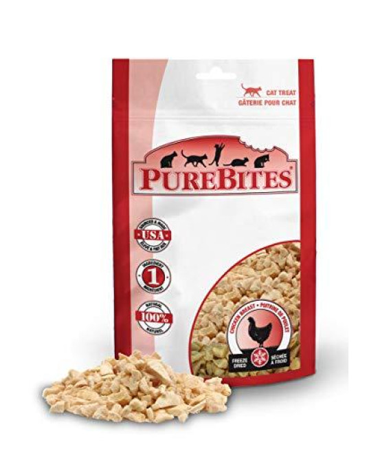 PureBites Freeze-Dried Cat Treats with Chicken Breast 1.09 oz