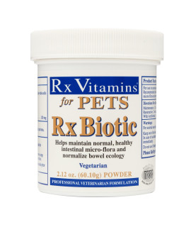 Rx Biotic for Pets 2.12 oz Powder - Professional Veterinary Formulas - Hypoallergenic & Vegetarian