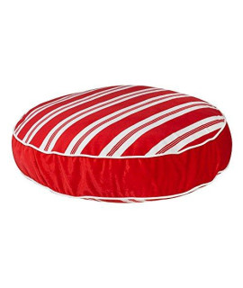 Bowers Super Soft Round Bed, Medium, Peppermint Stripe