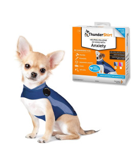 ThunderShirt for Dogs XX Small Blue Polo - Dog Anxiety Vest