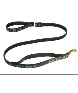 ROK Straps Stretch Dog Leash, Black, Medium