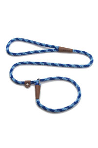 Mendota Pet Slip Leash - Dog Lead and collar combo - Made in The USA - Sapphire, 38 in x 4 ft - for SmallMedium Breeds