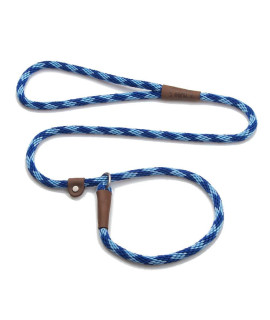 Mendota Pet Slip Leash - Dog Lead and collar combo - Made in The USA - Sapphire, 38 in x 4 ft - for SmallMedium Breeds
