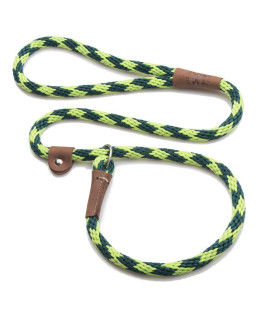 Mendota Pet Slip Leash - Dog Lead and collar combo - Made in The USA - Jade, 12 in x 4 ft - for Large Breeds