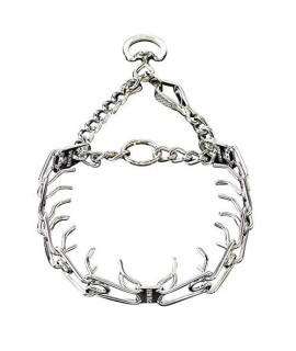 Herm Sprenger chrome Plated Prong Training collar with Quick Release 25 XLarge 4.0mm