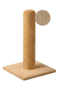 CozyCatFurniture 20, 25 & 30 inch Carpeted Cat Scratching Posts, Natural Color, Made in USA with Solid Wood Poles (30")