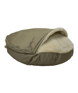Snoozer Orthopedic cozy cave Pet Bed Large Khaki