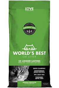 Worlds Best Cat Litter, Clumping Litter Formula, 28-Pounds