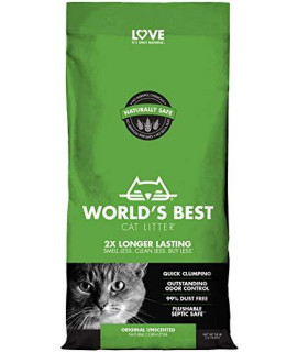 Worlds Best Cat Litter, Clumping Litter Formula, 28-Pounds