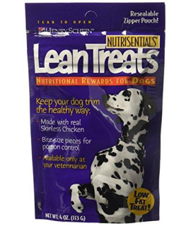 Nutrisentials Lean Treats for Dogs 4oz Bag Pack of 3
