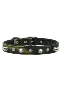 Mirage Pet Product camo crystal and Spike collars green camo 12