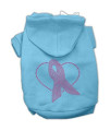 Mirage Pet Products Pink Ribbon Rhinestone Hoodies Baby Blue L (14)