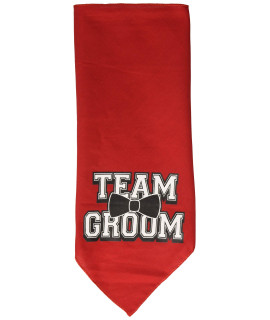 Mirage Pet Products Team groom Screen Print Bandana Large Red