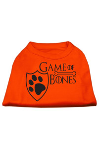 Mirage Pet Products game of Bones Screen Print Dog Shirt Orange Sm (10)
