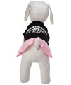 Mirage Pet Products 58-01 SMBKPK 10 Aberdoggie NY Dresses Black with Light Pink, Small