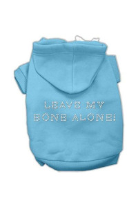 Mirage Pet Products Leave My Bone Alone! Hoodies Baby Blue M (12)
