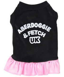 Mirage Pet Products 58-02 MDBKPK 12 Aberdoggie UK Dresses Black with Light Pink, Medium