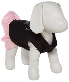 Mirage Pet Products Adopt Me 12-Inch Pet Dresses, Medium, Black with Pink