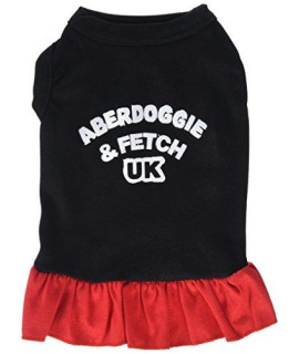 Mirage Pet Products 58-02 MDBKRD 12 Aberdoggie UK Dresses Black with Red, Medium