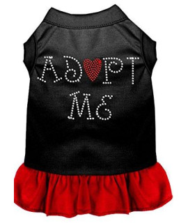 Mirage Pet Products Adopt Me 16-Inch Pet Dresses, X-Large, Black with Red
