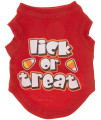 Mirage Pet Products Lick Or Treat Screen Print Shirts Red XS (8)
