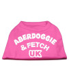 Mirage Pet Products Aberdoggie UK Screenprint Shirts Bright Pink Sm (10)