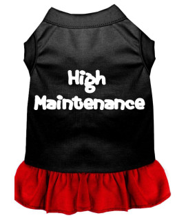 Mirage Pet Products 58-06 XXLBKRD 18 High Maintenance Dresses Black with Red, XX-Large