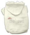 Mirage Pet Products 8-Inch Believe Hoodies, X-Small, Cream