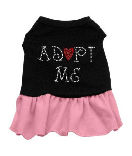 Mirage Pet Products Adopt Me 16-Inch Pet Dresses, X-Large, Black with Pink