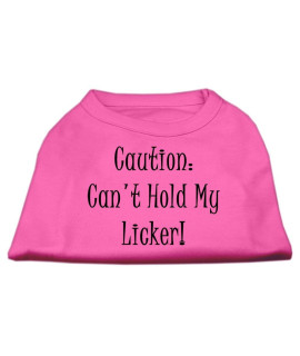 Mirage Pet Products cant Hold My Licker Screen Print Shirts Bright Pink XL (16)