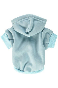 Mirage Pet Products 8-Inch Blank Hoodies, X-Small, Baby Blue