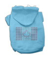 Mirage Pet Products 8-Inch Canadian Flag Hoodies, X-Small, Baby Blue