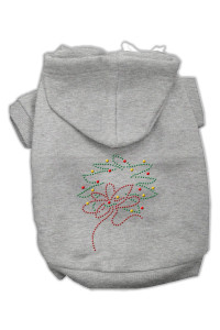 Mirage Pet Products Christmas Wreath Hoodie Grey S (10)