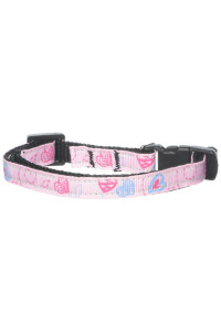 Mirage Pet Products crazy Hearts Nylon collars Small Light Pink