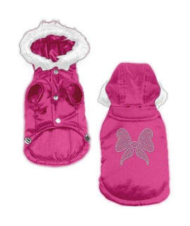 Bow Rhinestone coat Pink XXL (18)