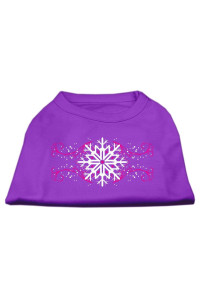 WSB Mirage Pet Products Pink Snowflake Swirls Screenprint Shirts Purple XXXL (20)