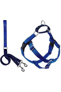 2 Hounds Design Freedom No Pull Dog Harness | Adjustable Gentle Comfortable Control for Easy Dog Walking |for Small Medium and Large Dogs | Made in USA | Leash Included | 1" XL Royal Blue